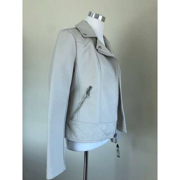 Guess Faux Leather Moto Jacket ~ Size Medium - Picture 3 of 8